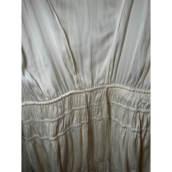 $445 Ramy Brook Mariah Satin Mini Dress Ivory Womens Size S New Bridal Style - Picture 3 of 8
